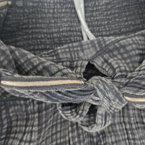 NWT Anthropologie Nixie Romper Back Size XS Front Knot Off the Shoulder Smocked - Picture 10 of 14